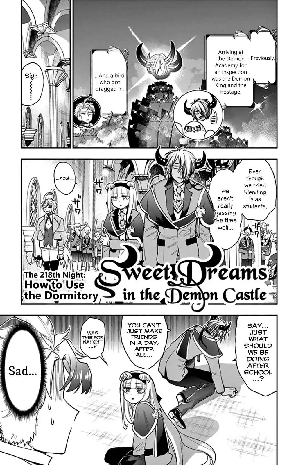 Maou jou de Oyasumi Ch. 218 How to Use the Dormitory