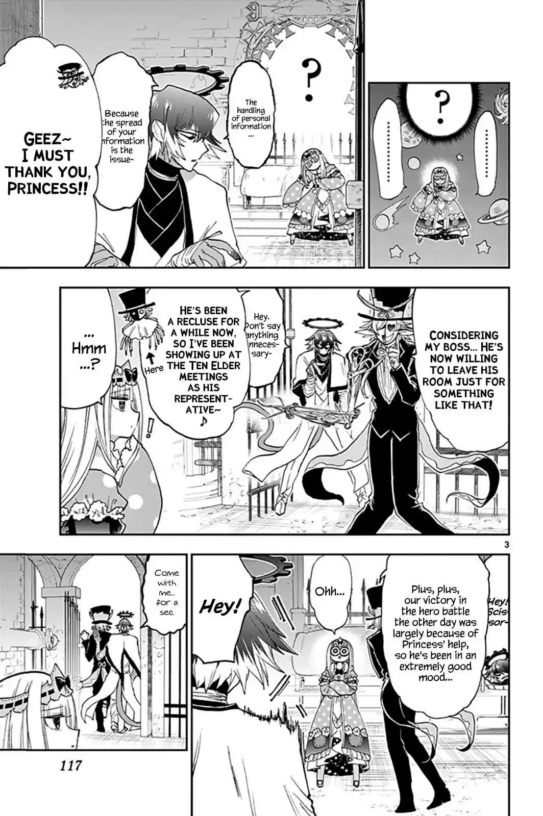 Maou jou de Oyasumi Vol. 12 Ch. 153 No Guard Princess vs. Full Guard Man