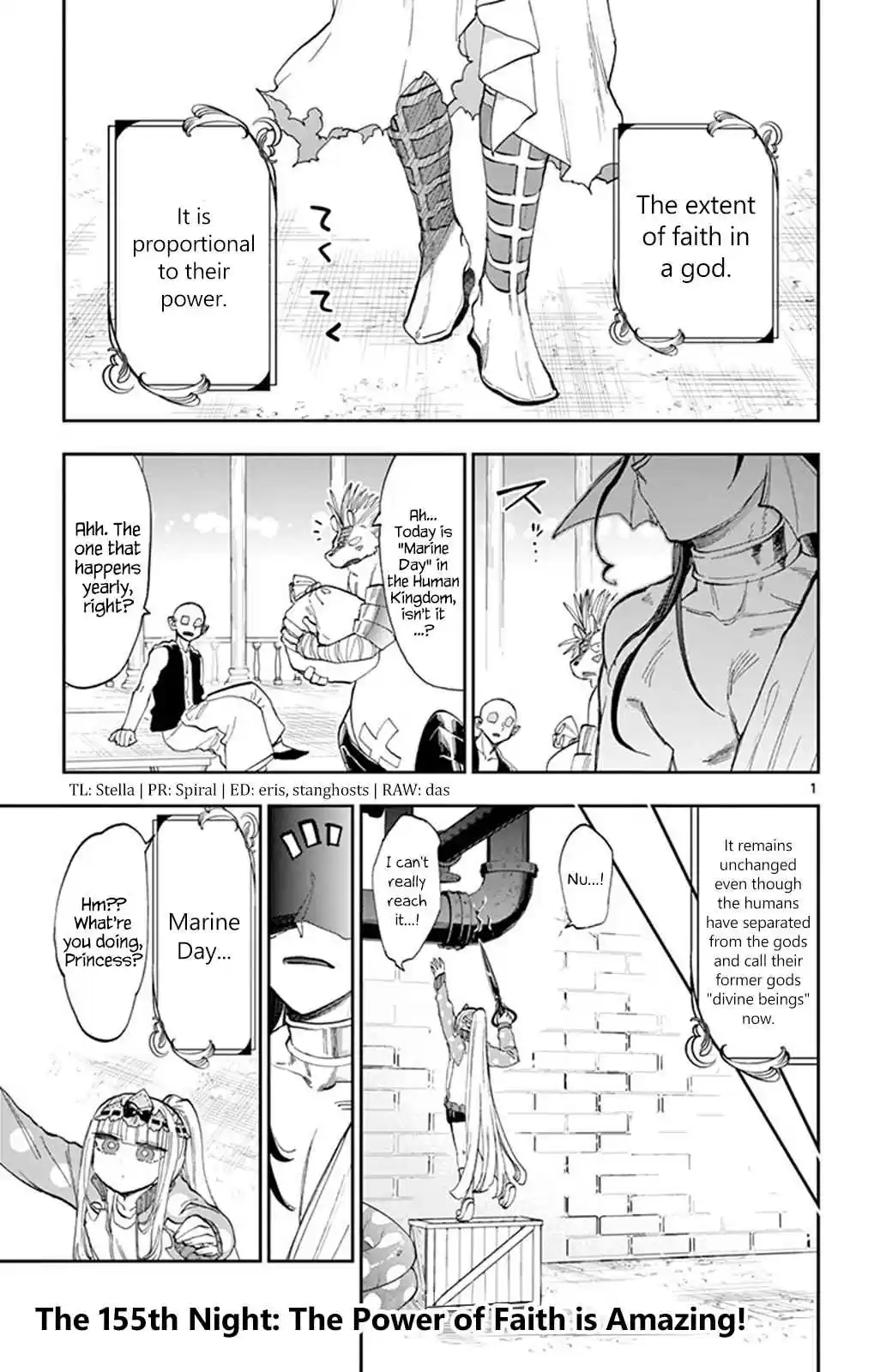 Maou jou de Oyasumi Vol. 12 Ch. 155 The Power of Faith is Amazing!