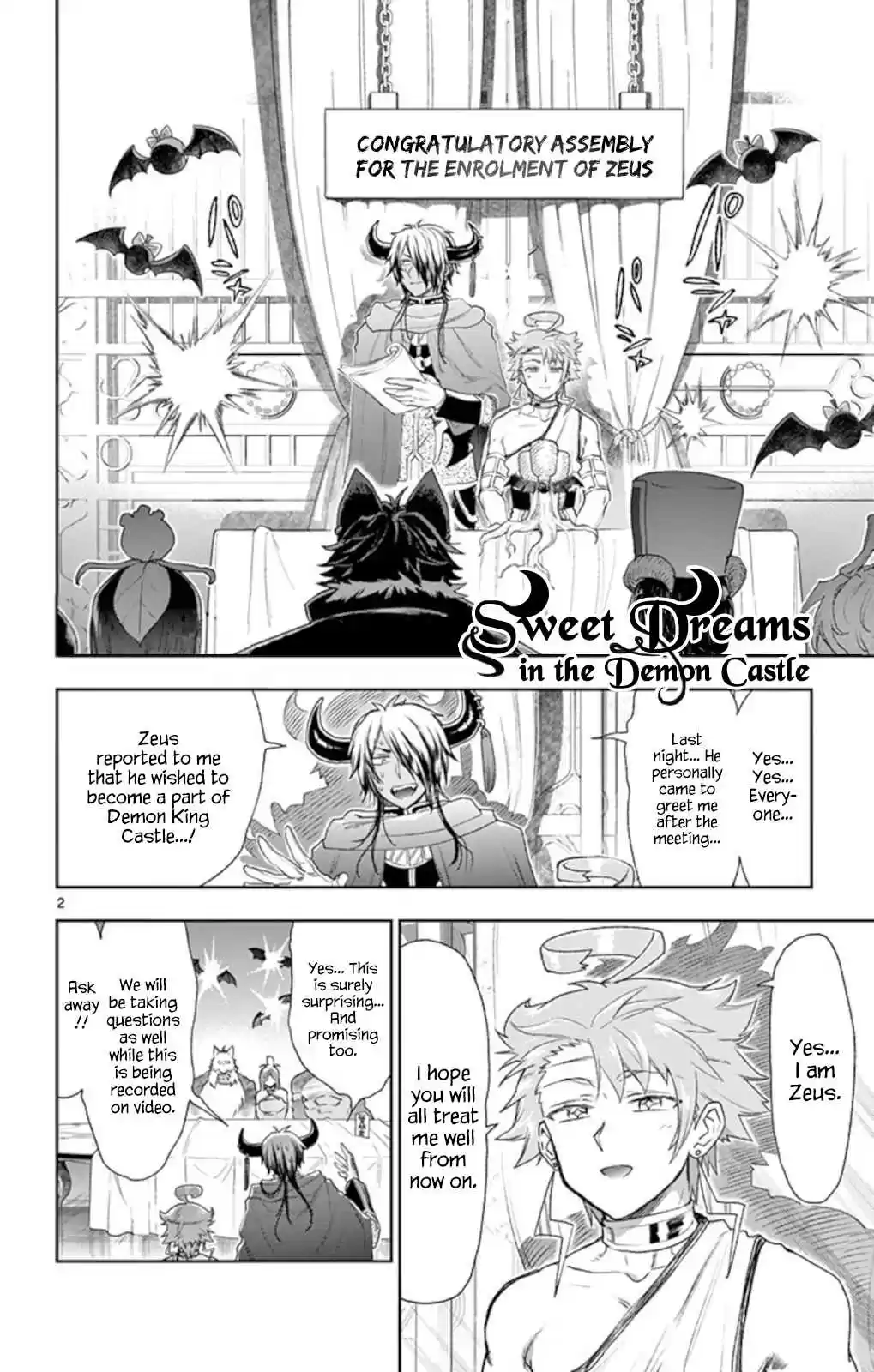 Maou jou de Oyasumi Vol. 15 Ch. 185 Sunny with the Occasional God