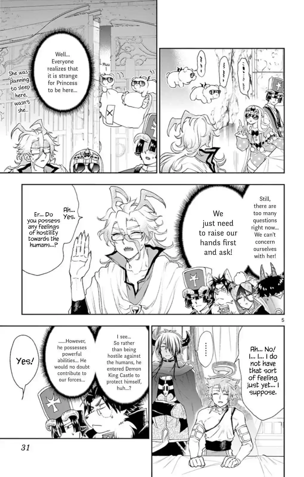 Maou jou de Oyasumi Vol. 15 Ch. 185 Sunny with the Occasional God