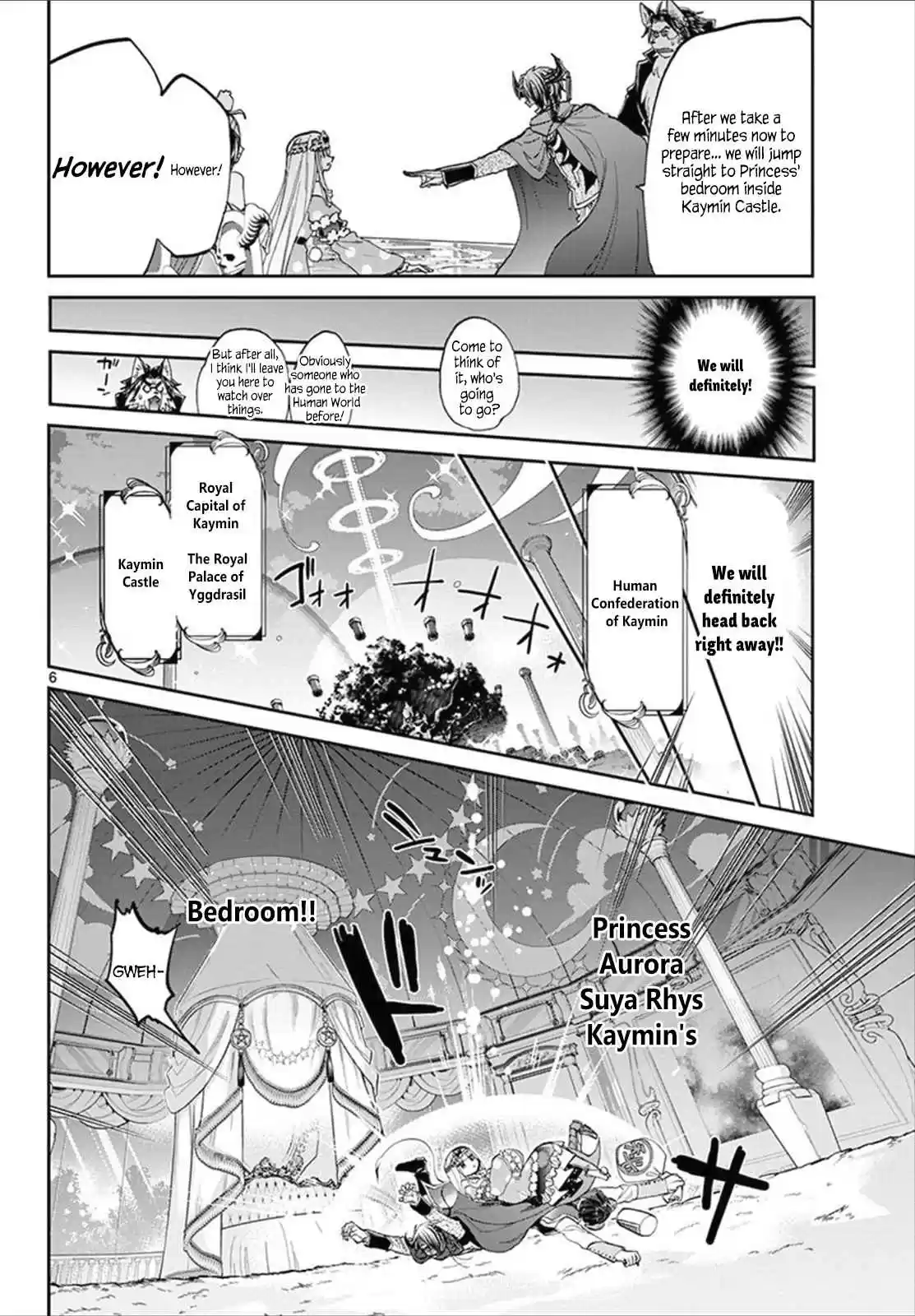 Maou jou de Oyasumi Vol. 7 Ch. 81 The Girl Travelling Between Castles Again