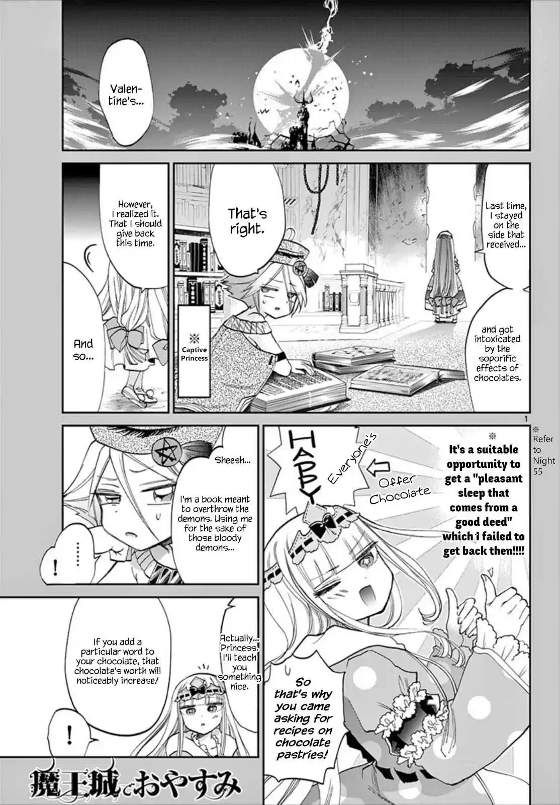 Maou jou de Oyasumi Vol. 7 Ch. 88 It Contains Handmade Chocolate
