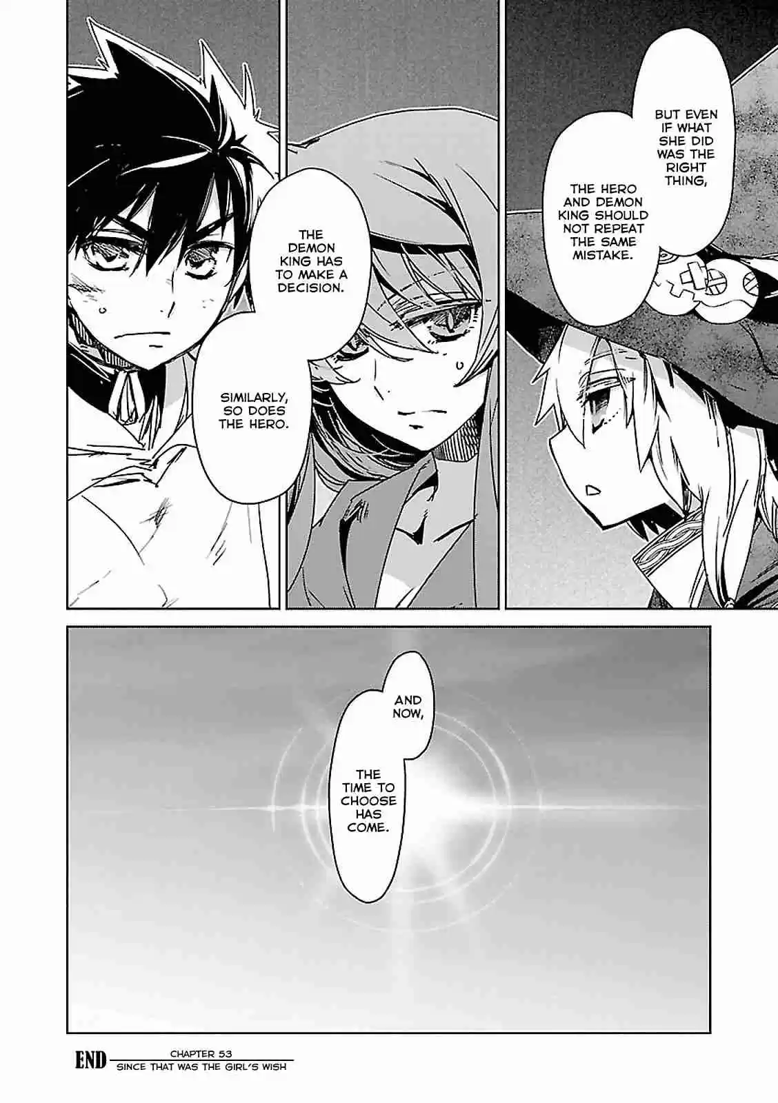 Maoyuu Maou Yuusha "Kono Watashi no Mono Tonare, Yuusha yo" "Kotowaru!" Vol. 17 Ch. 53 Since that was the girl's wish