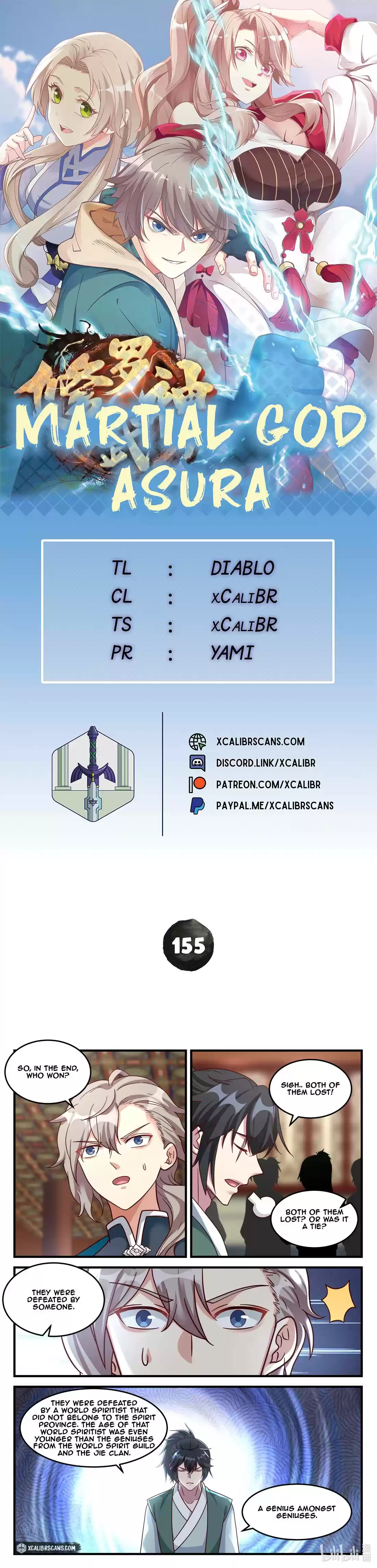Martial God Asura Chapter 155