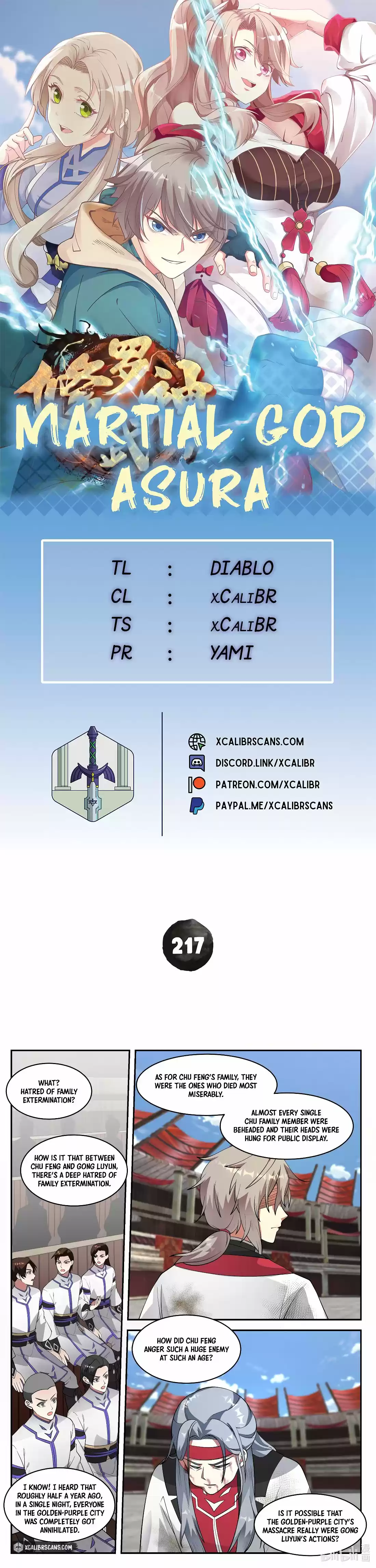 Martial God Asura Chapter 217