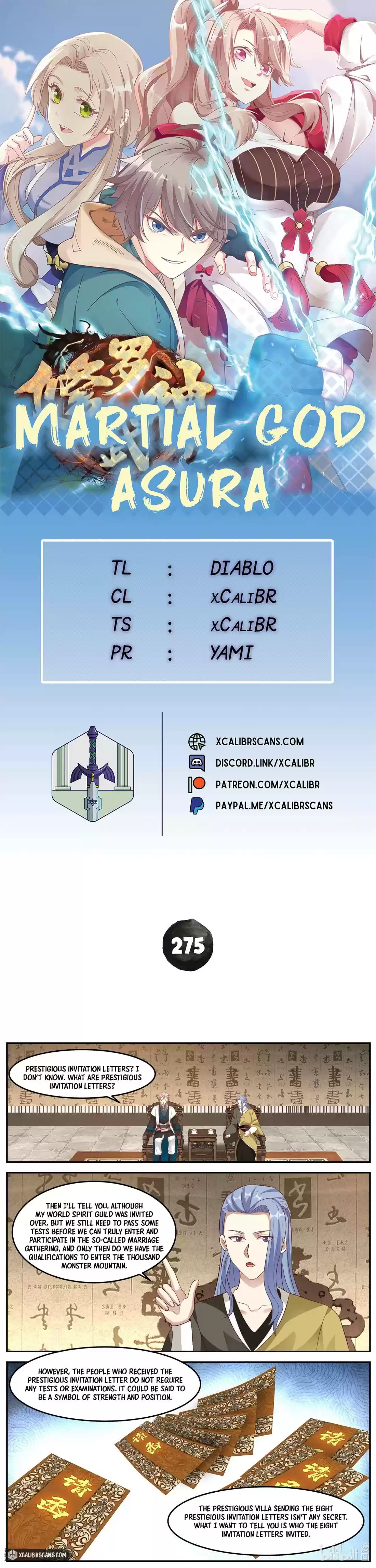 Martial God Asura Chapter 275