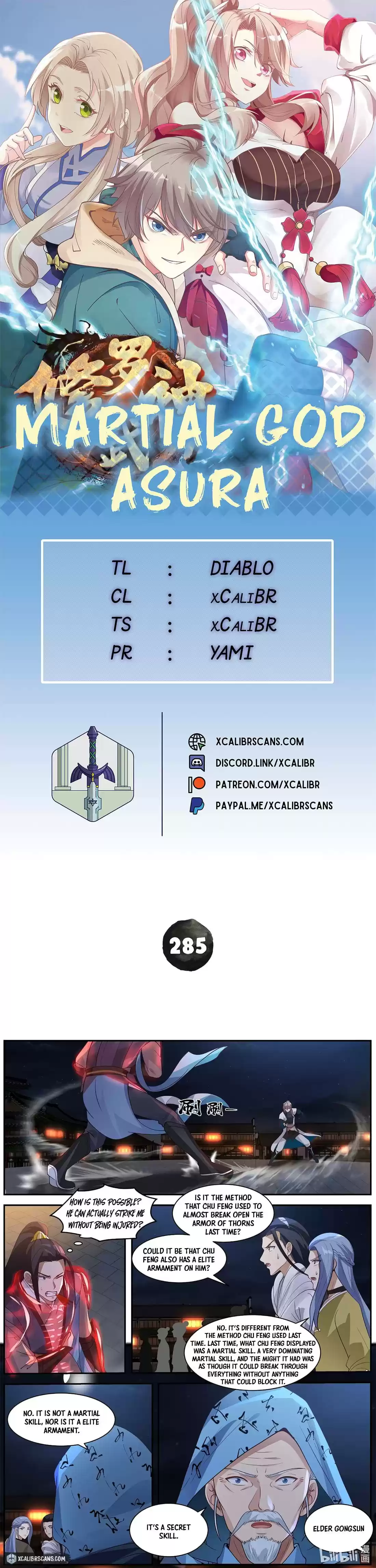 Martial God Asura Chapter 285