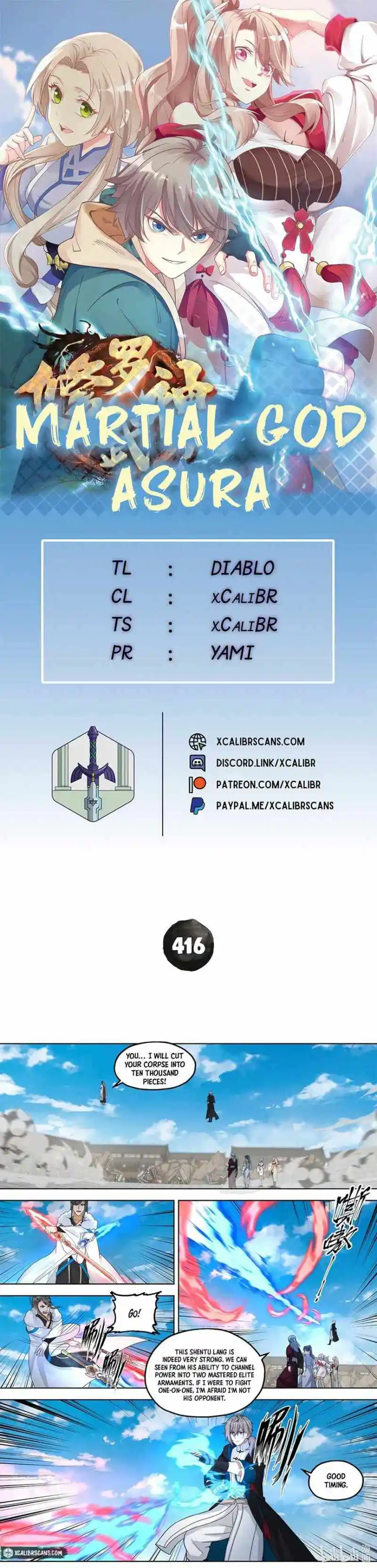 Martial God Asura Chapter 416