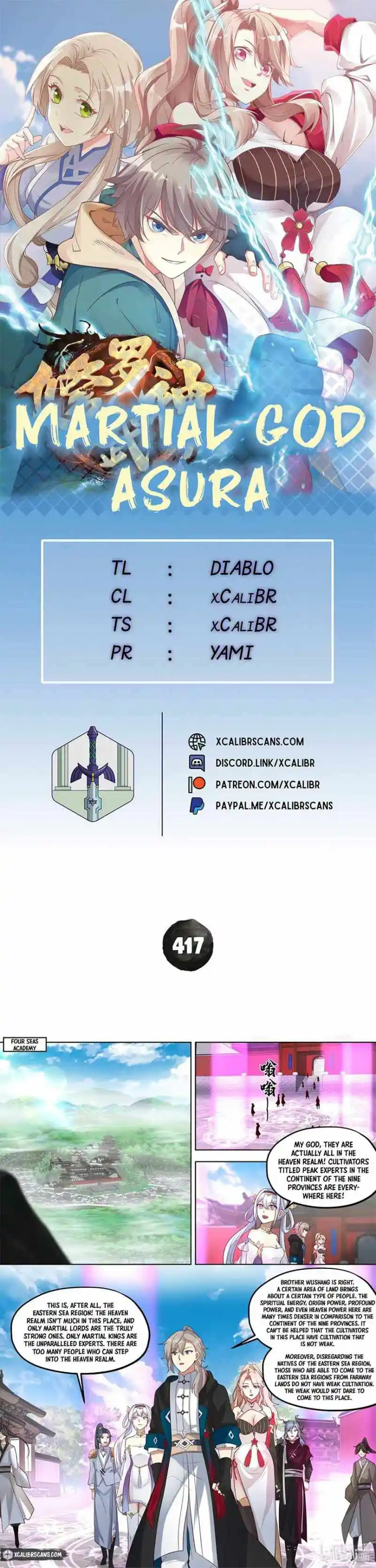 Martial God Asura Chapter 417