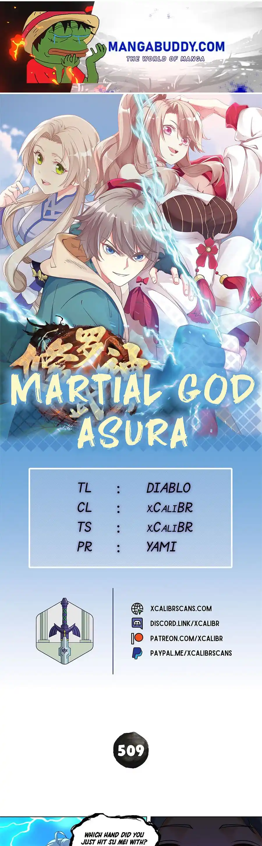 Martial God Asura Chapter 509