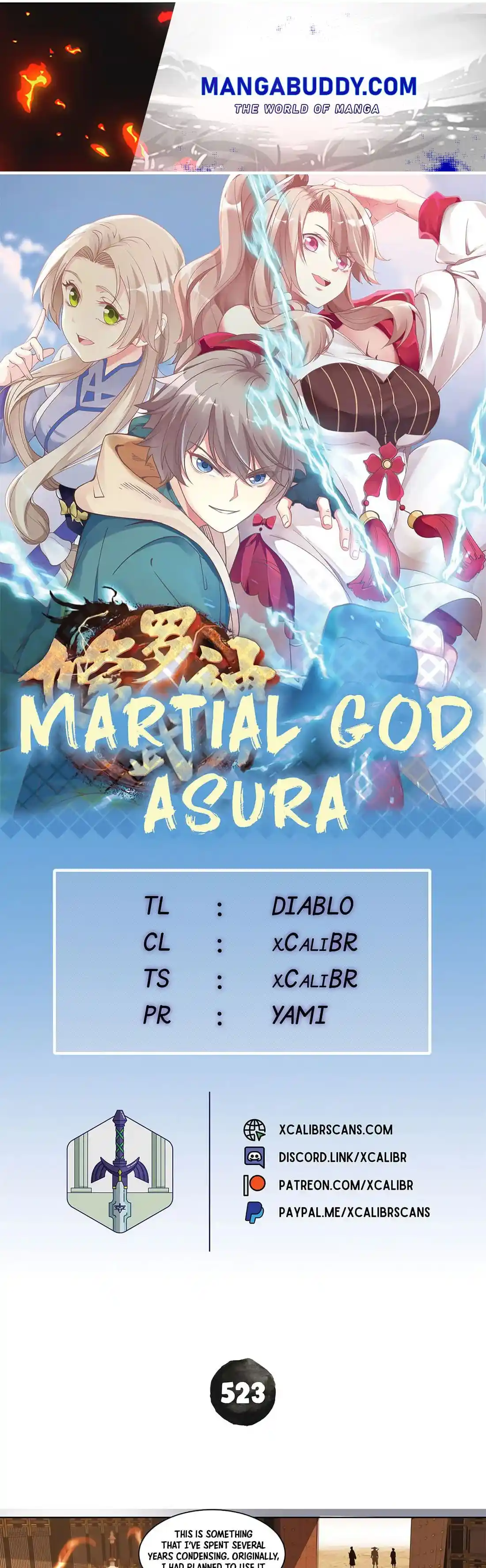 Martial God Asura Chapter 523