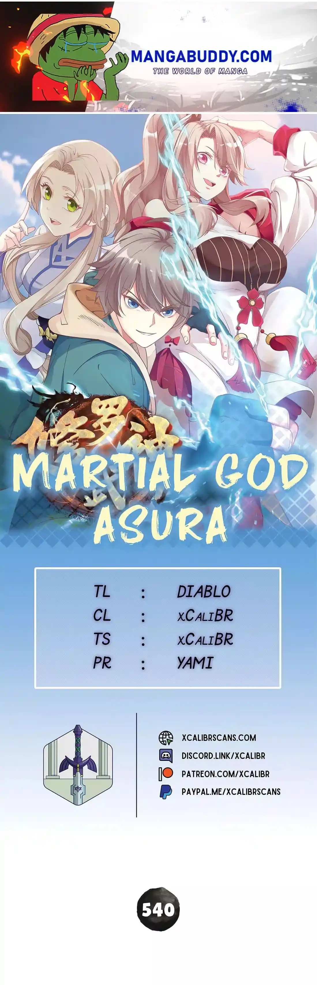 Martial God Asura Chapter 540