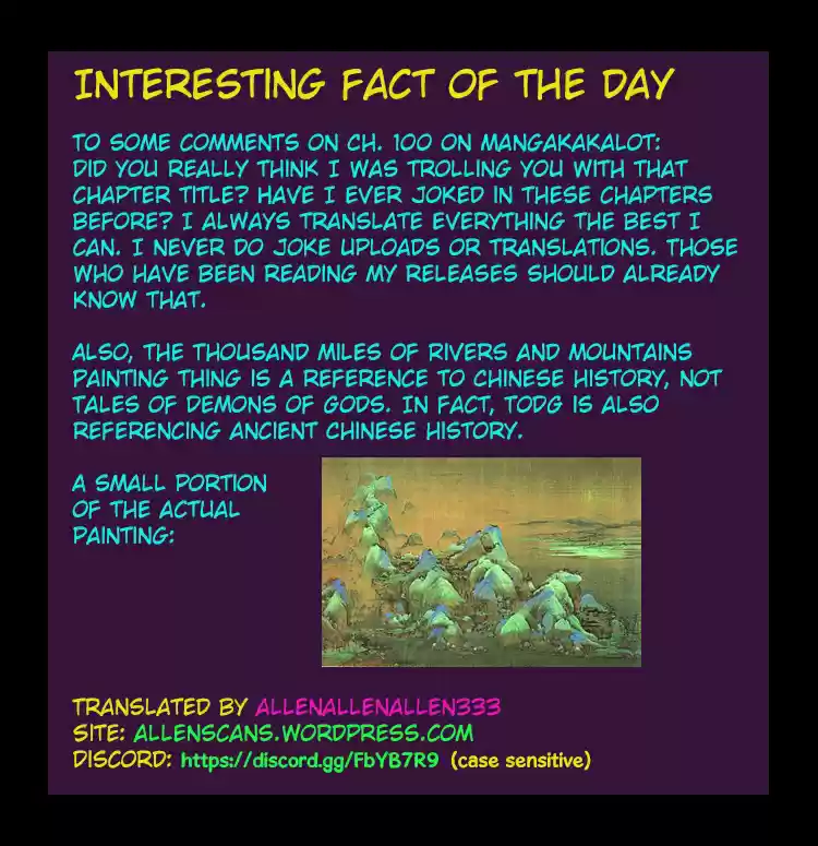 Martial Legacy Ch. 101 Intel