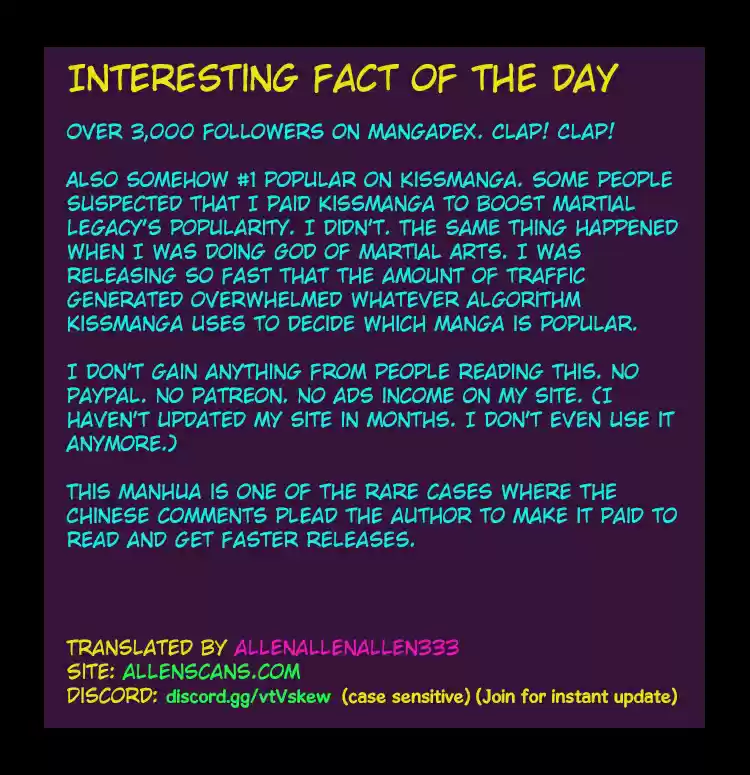 Martial Legacy Ch. 57 Reverse