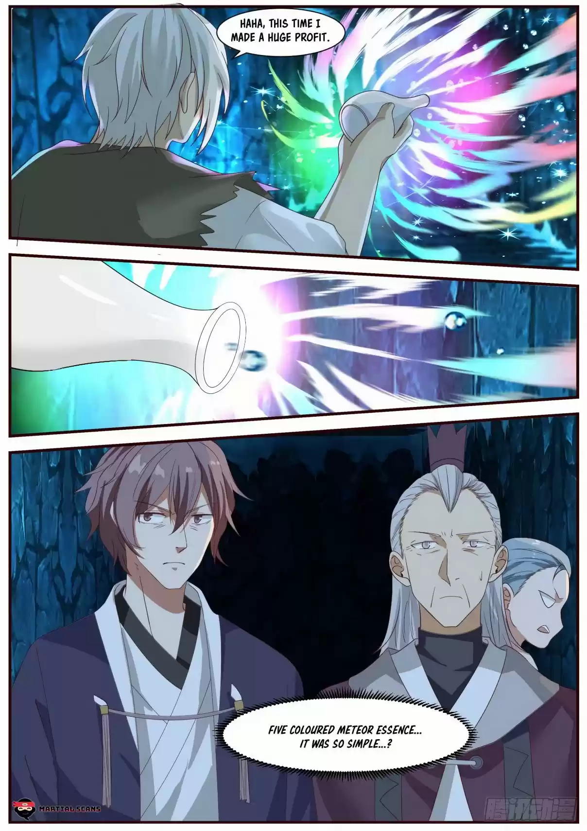 Martial Peak Ch. 944 Five Coloured Meteor Essence