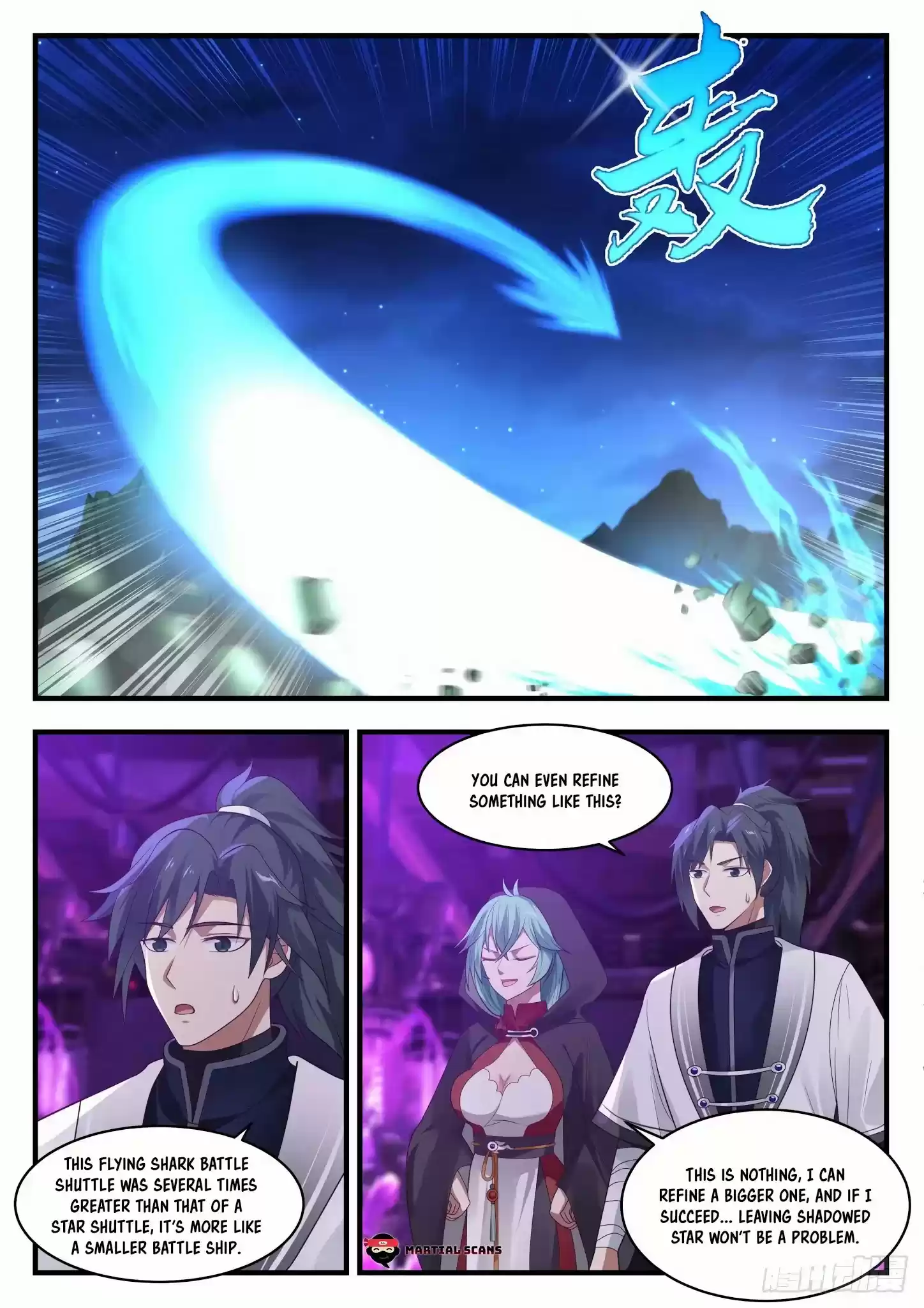 Martial Peak Chapter 1277: Flying Shark Battle Shuttle