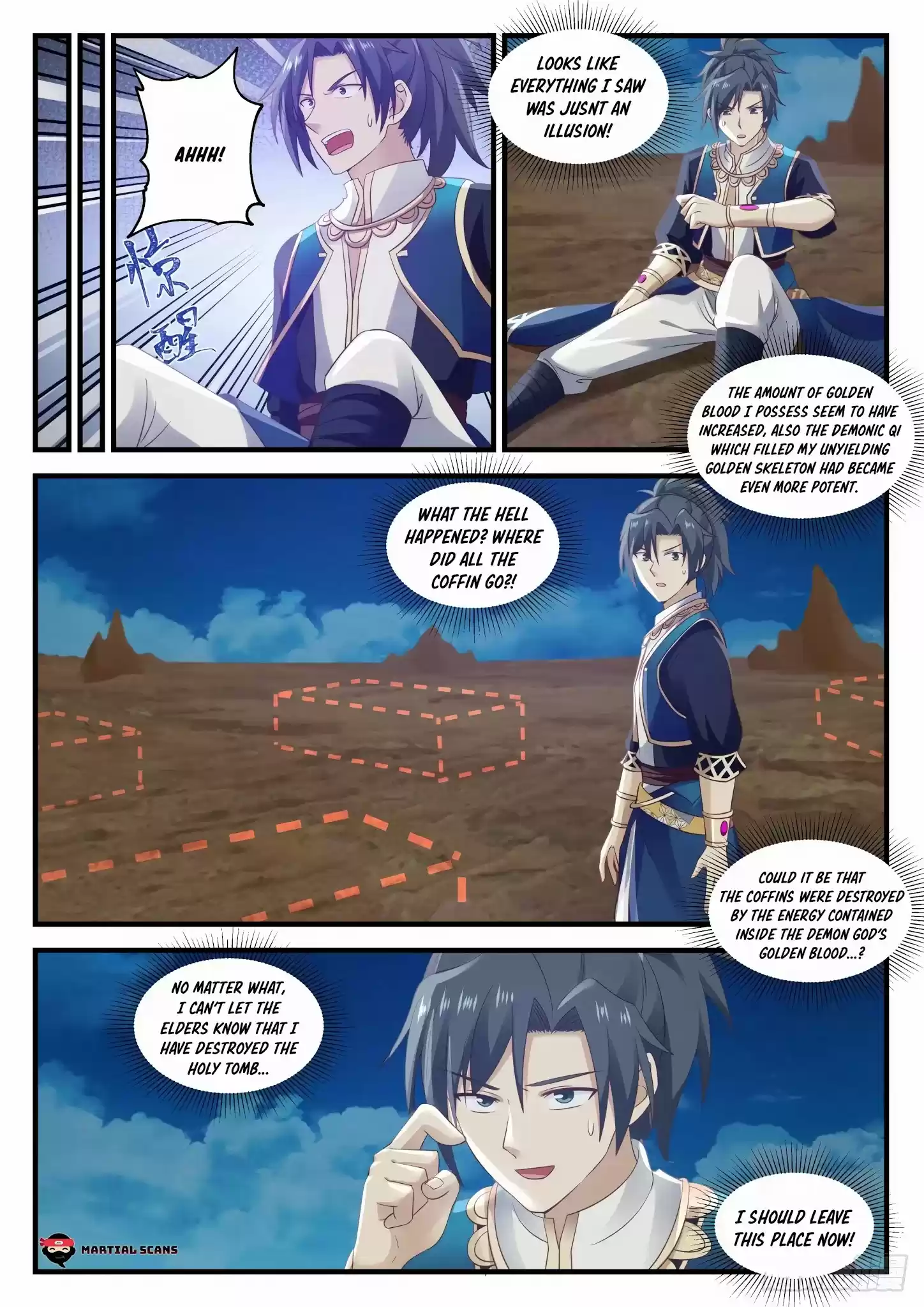 Martial Peak Chapter 720: Demon God Golden Blood