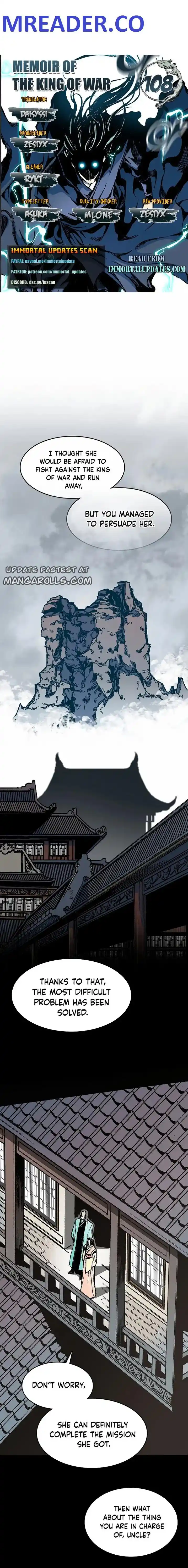 Memoir Of The King Of War Chapter 108