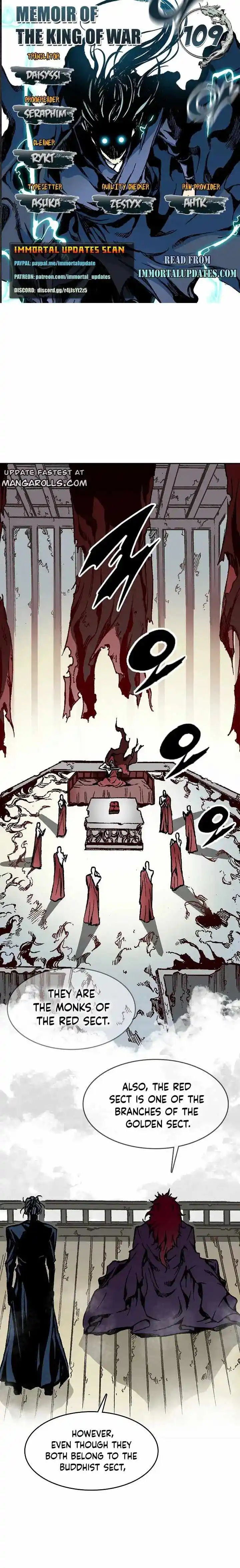 Memoir Of The King Of War Chapter 109