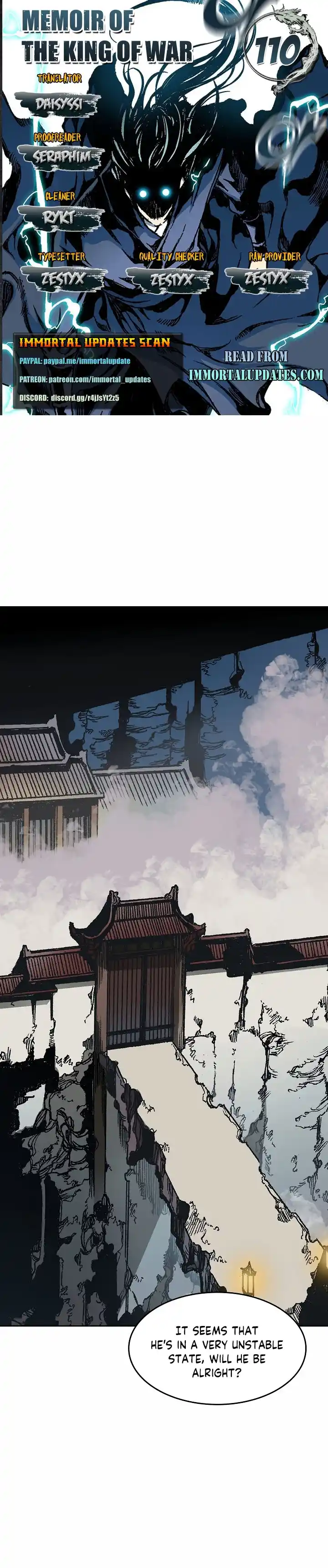 Memoir Of The King Of War Chapter 110