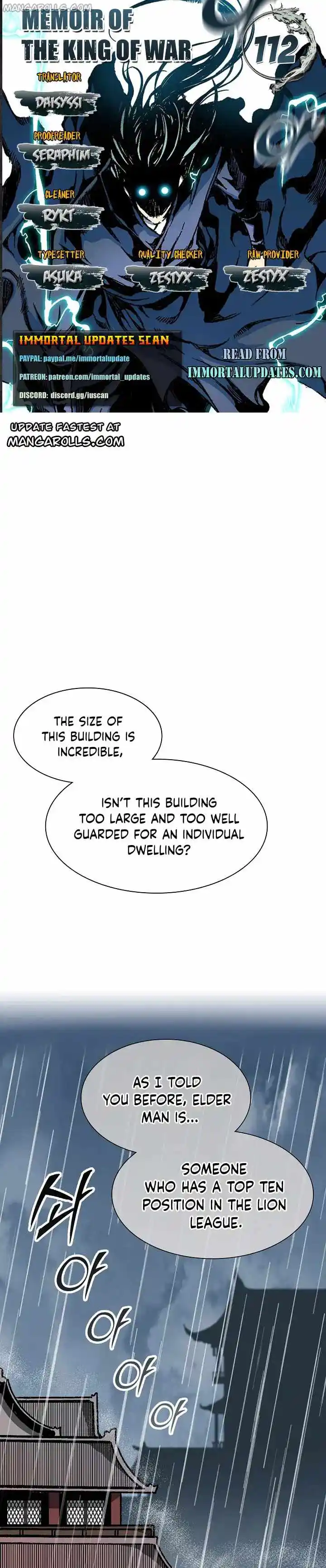Memoir Of The King Of War Chapter 112
