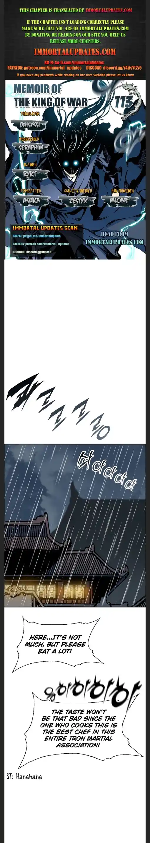 Memoir Of The King Of War Chapter 113