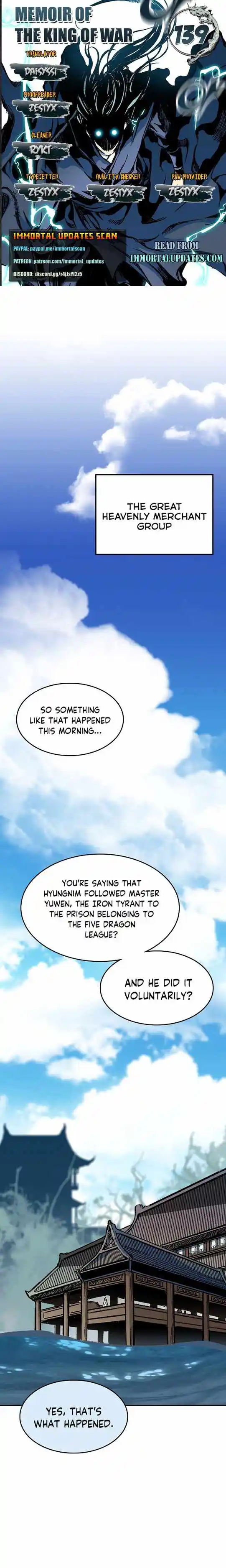 Memoir Of The King Of War Chapter 139