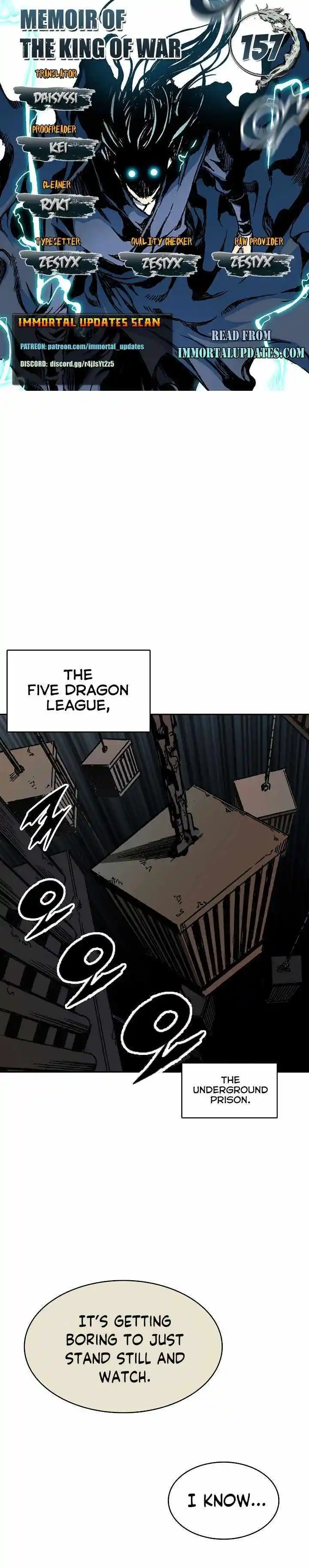 Memoir Of The King Of War Chapter 157