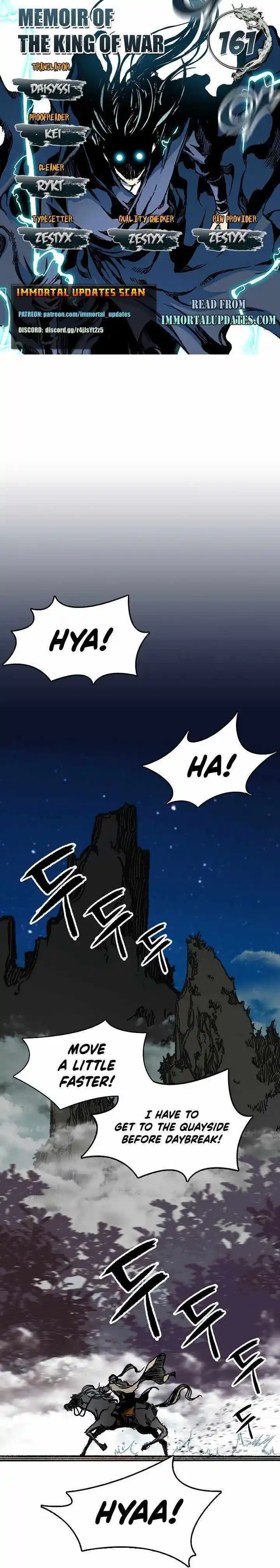 Memoir Of The King Of War Chapter 161