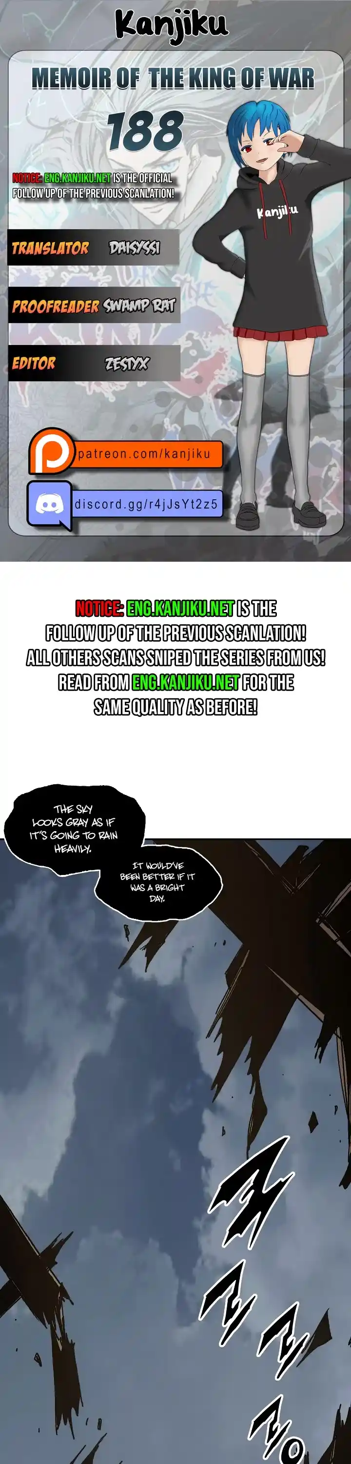 Memoir Of The King Of War Chapter 188