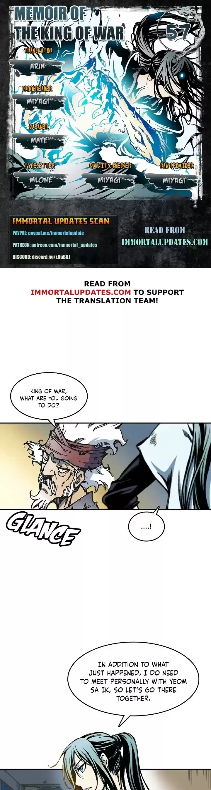 Memoir Of The King Of War Chapter 57