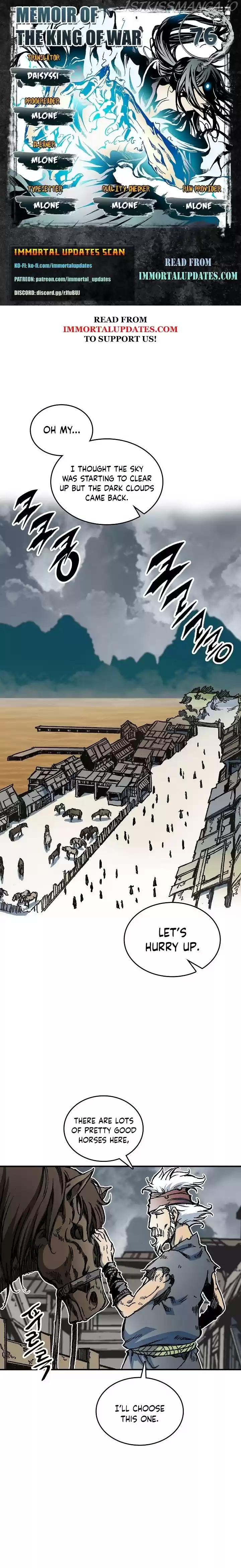 Memoir Of The King Of War Chapter 76