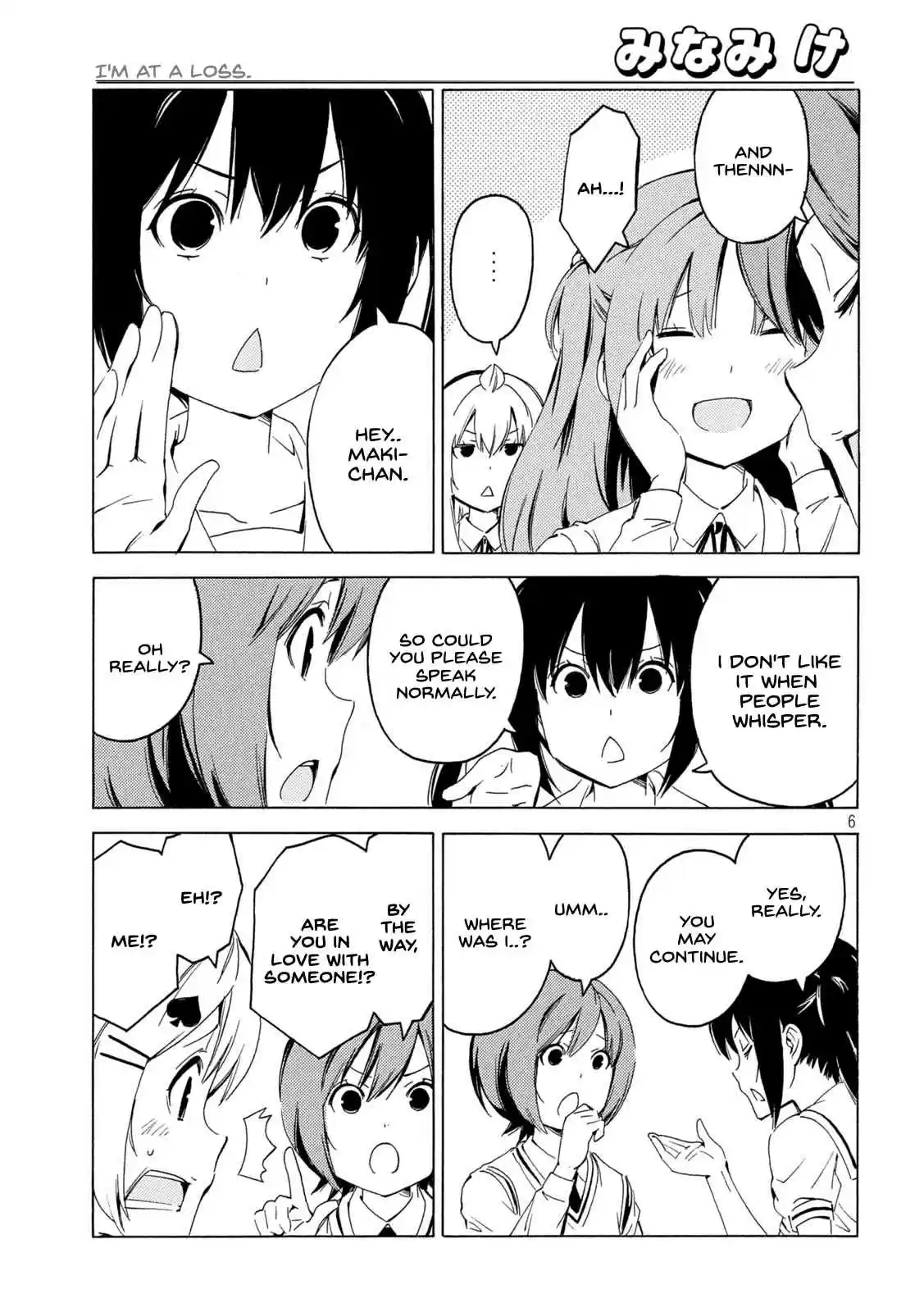 Minami-ke 416 I'm at a loss.