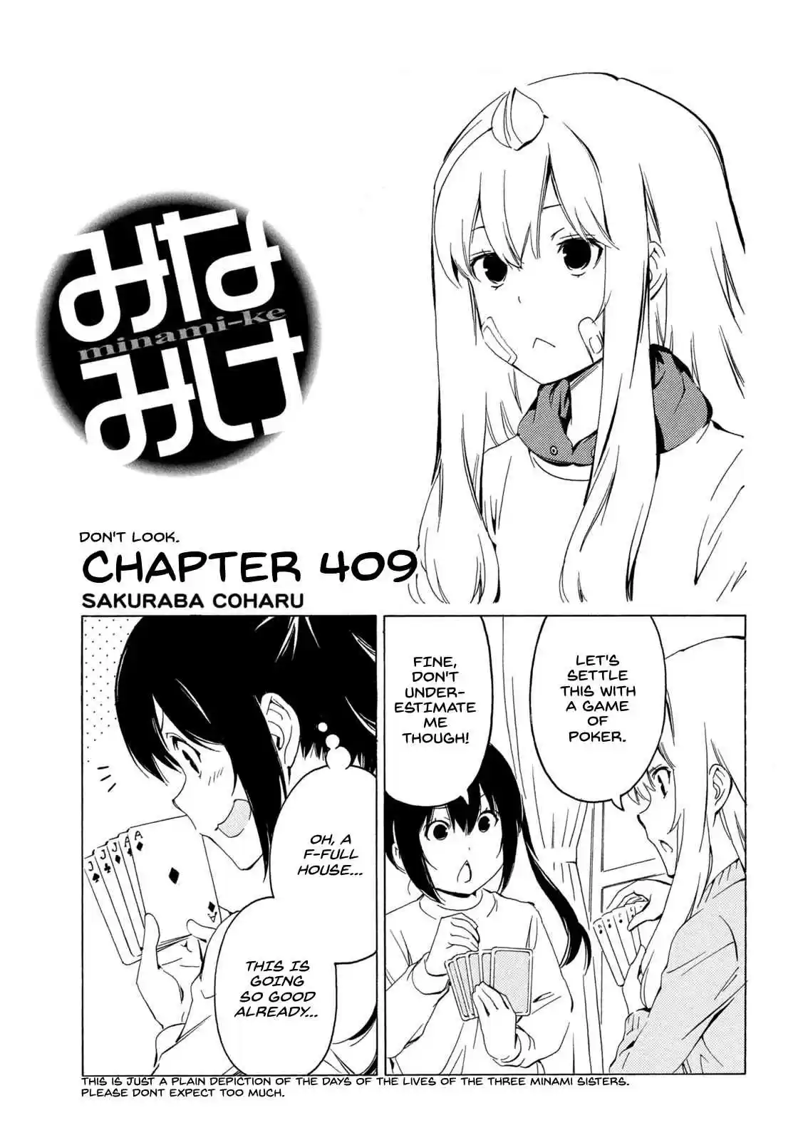 Minami ke Ch. 409 Don't look