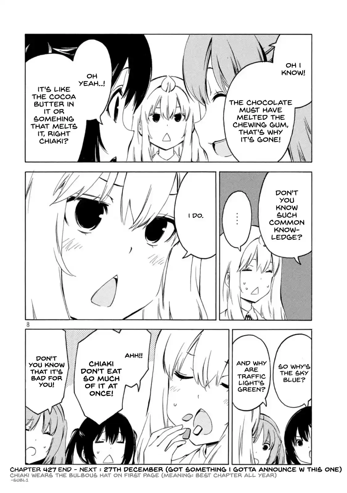 Minami-Ke Chapter 427