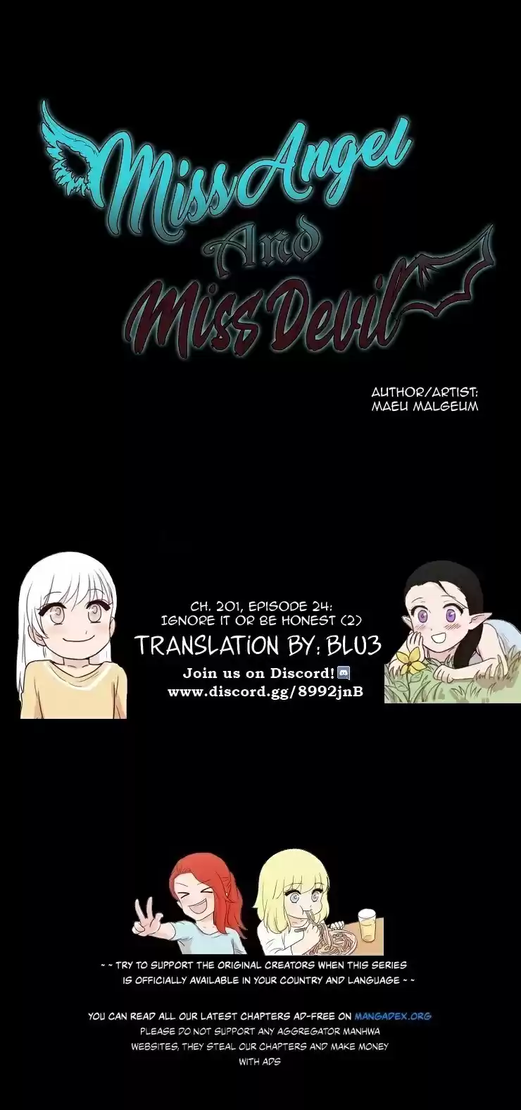 Miss Angel and Miss Devil Ch. 201 Ep. 24 Ignore it or Be honest (2)