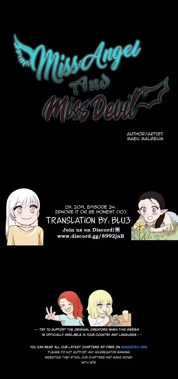Miss Angel and Miss Devil Ch. 209 Ep. 24 Ignore it or Be honest (10)