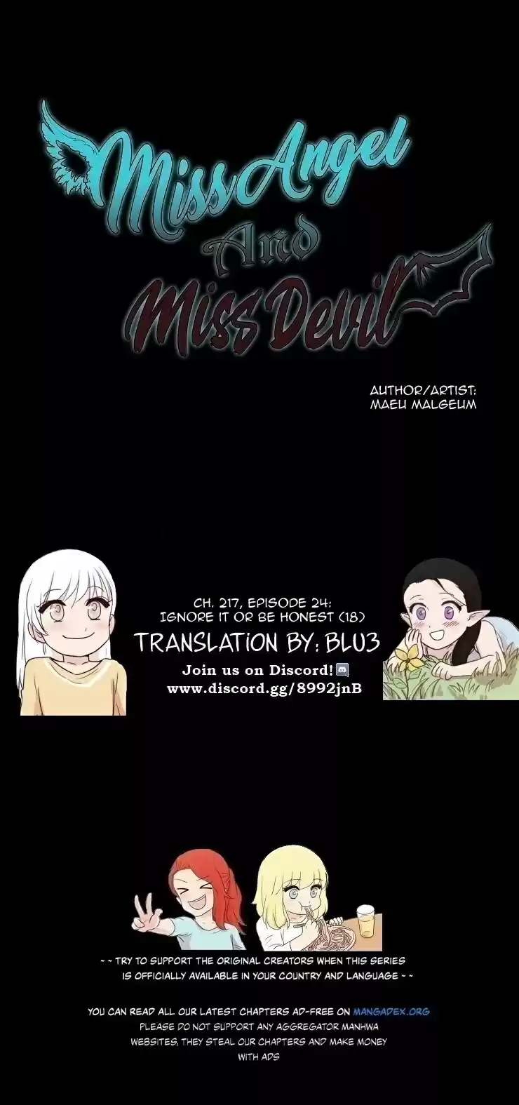 Miss Angel And Miss Devil Chapter 217