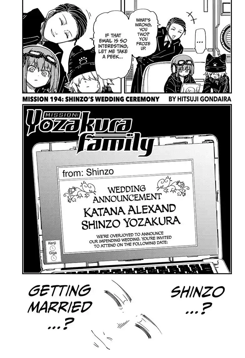 Mission: Yozakura Family Chapter 194