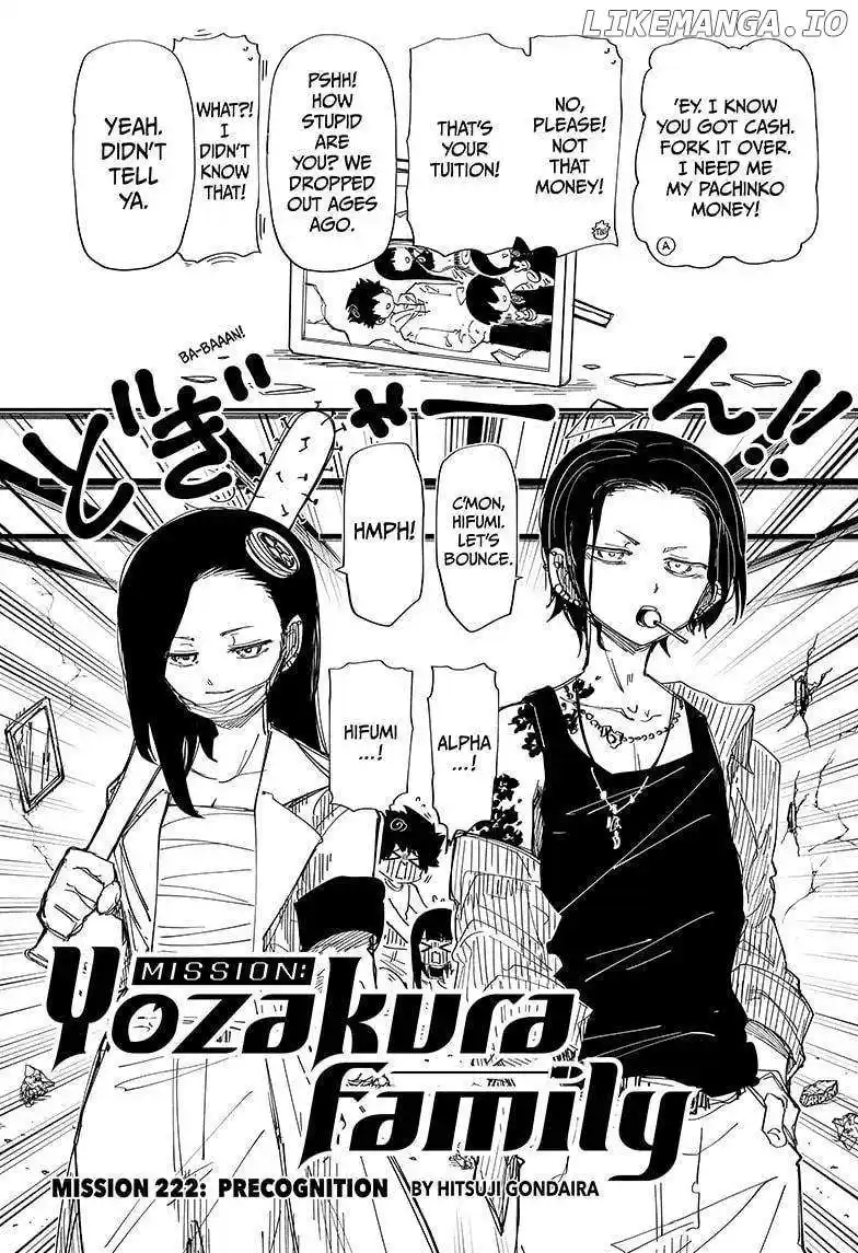 Mission: Yozakura Family Chapter 222
