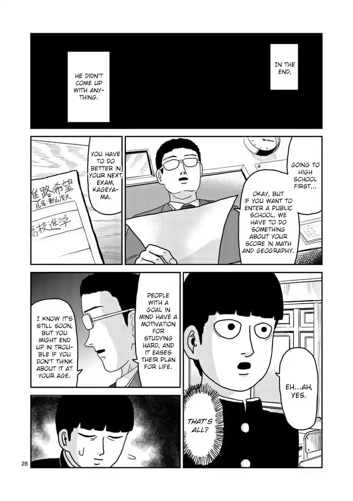 Mob Psycho 100 Vol. 13 Ch. 92 Thoughts About the Future