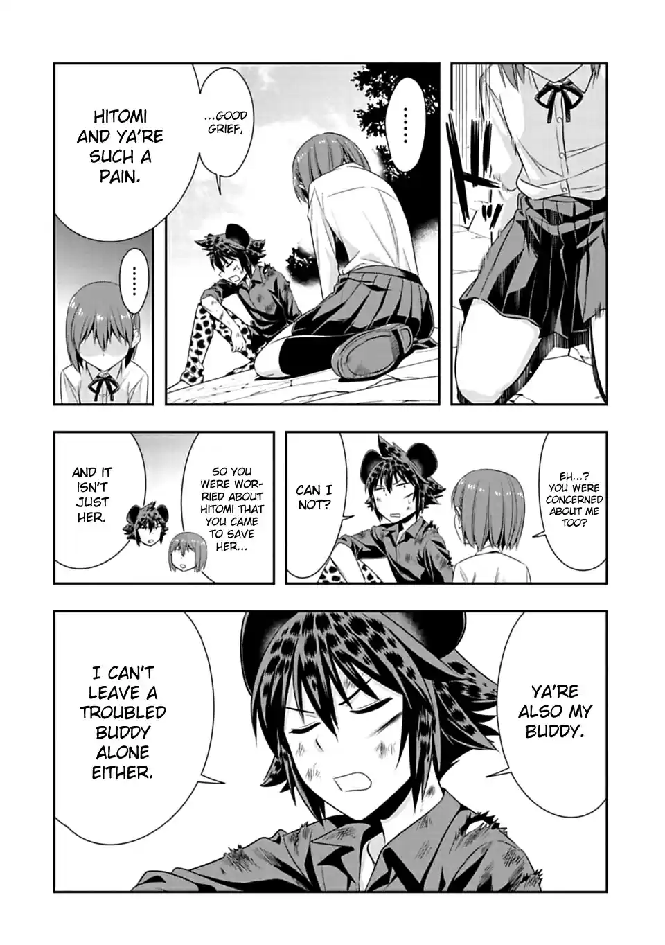 Murenase! Shiiton Gakuen Ch. 55 Even the primitive man can be moved to tears.