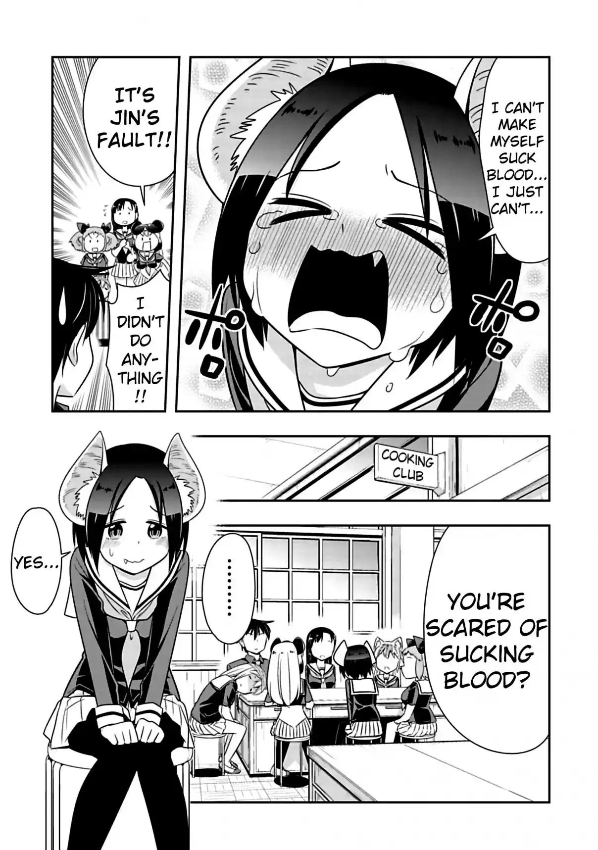 Murenase! Shiiton Gakuen Ch. 79 Cowardly Vampire (2)