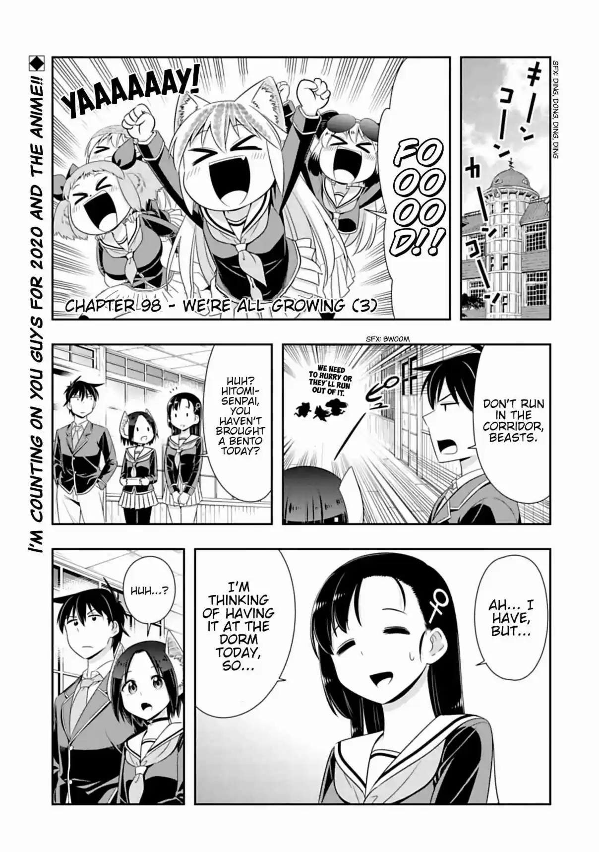 Murenase! Shiiton Gakuen Ch. 98 We're all Growing (3)