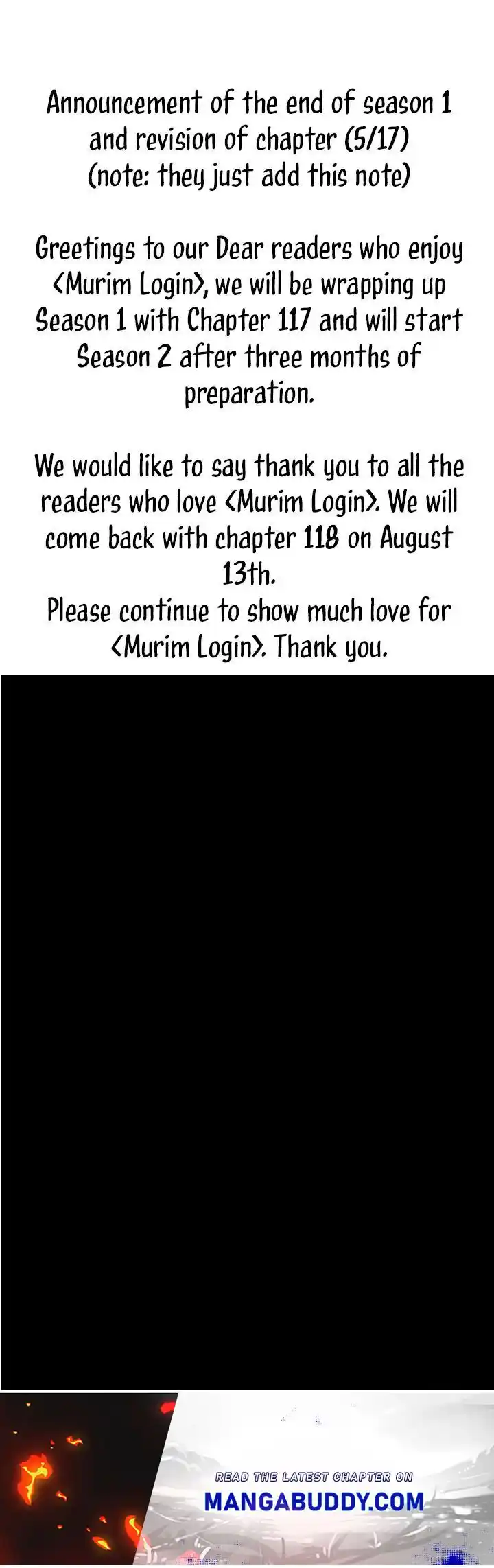 Murim Login Chapter 117.5