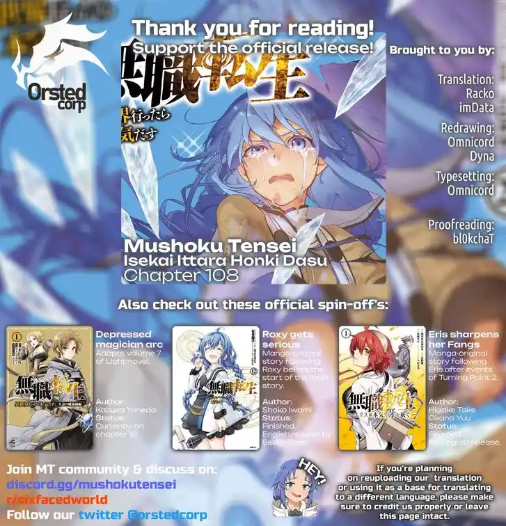 Mushoku Tensei - Isekai Ittara Honki Dasu Vol.20 Ch.108