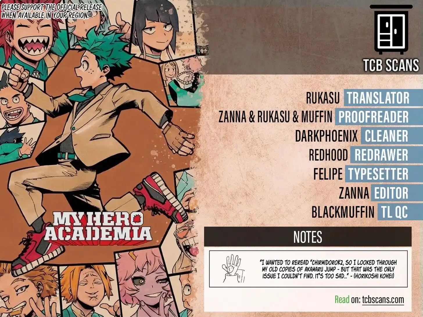 My Hero Academia Vol.TBD Ch.416