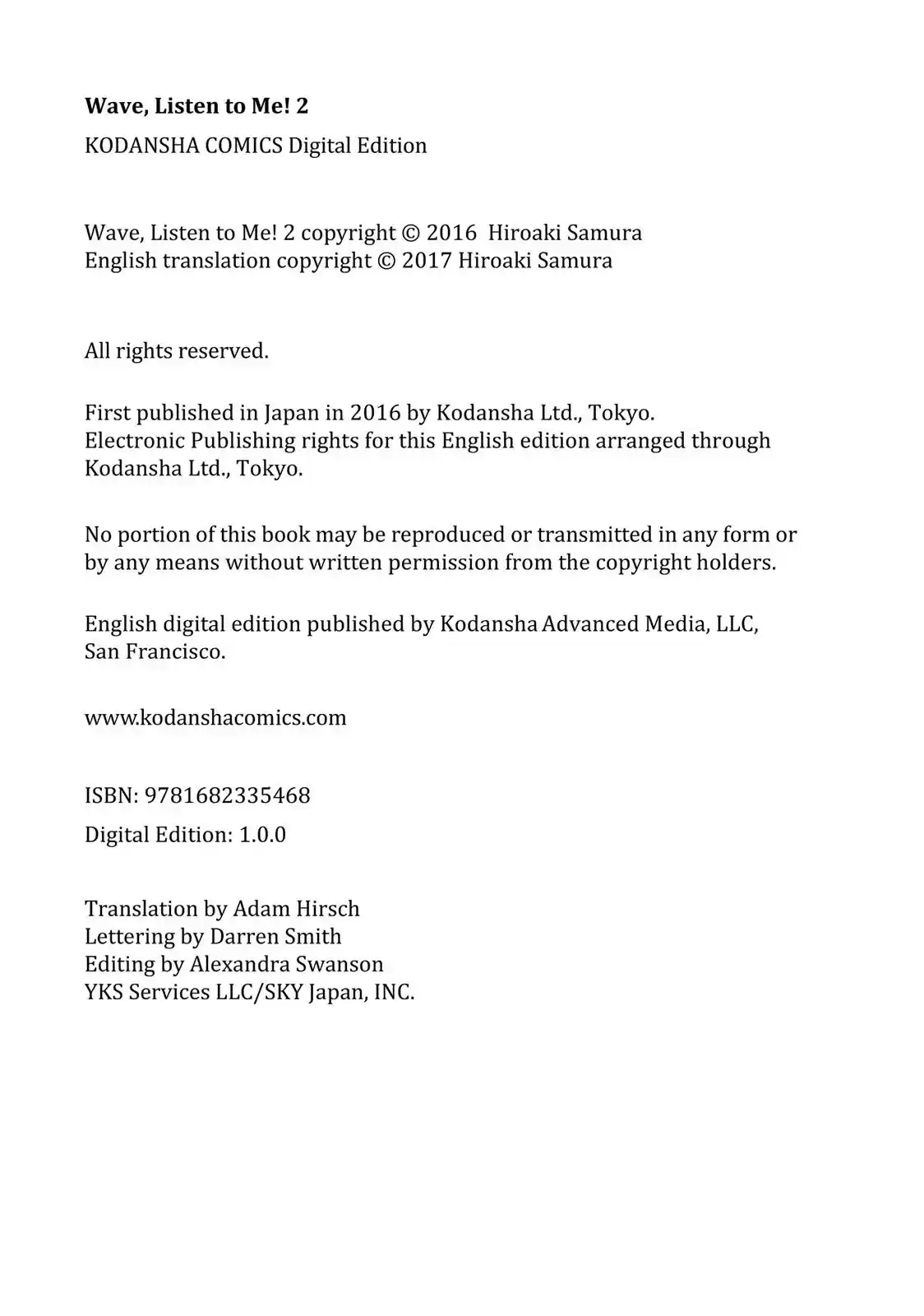 Nami yo Kiite Kure Chapter 16