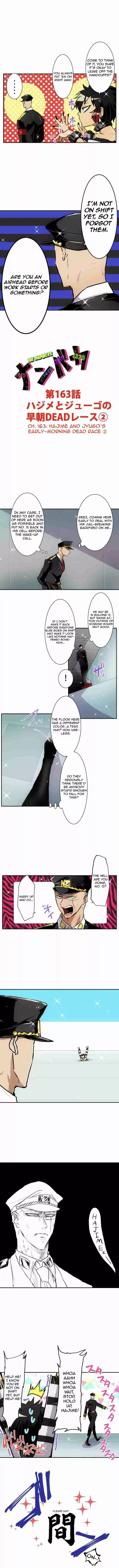 Nanbaka Ch. 163 Hajime and Jyugo's Early Morning DEAD Race 2